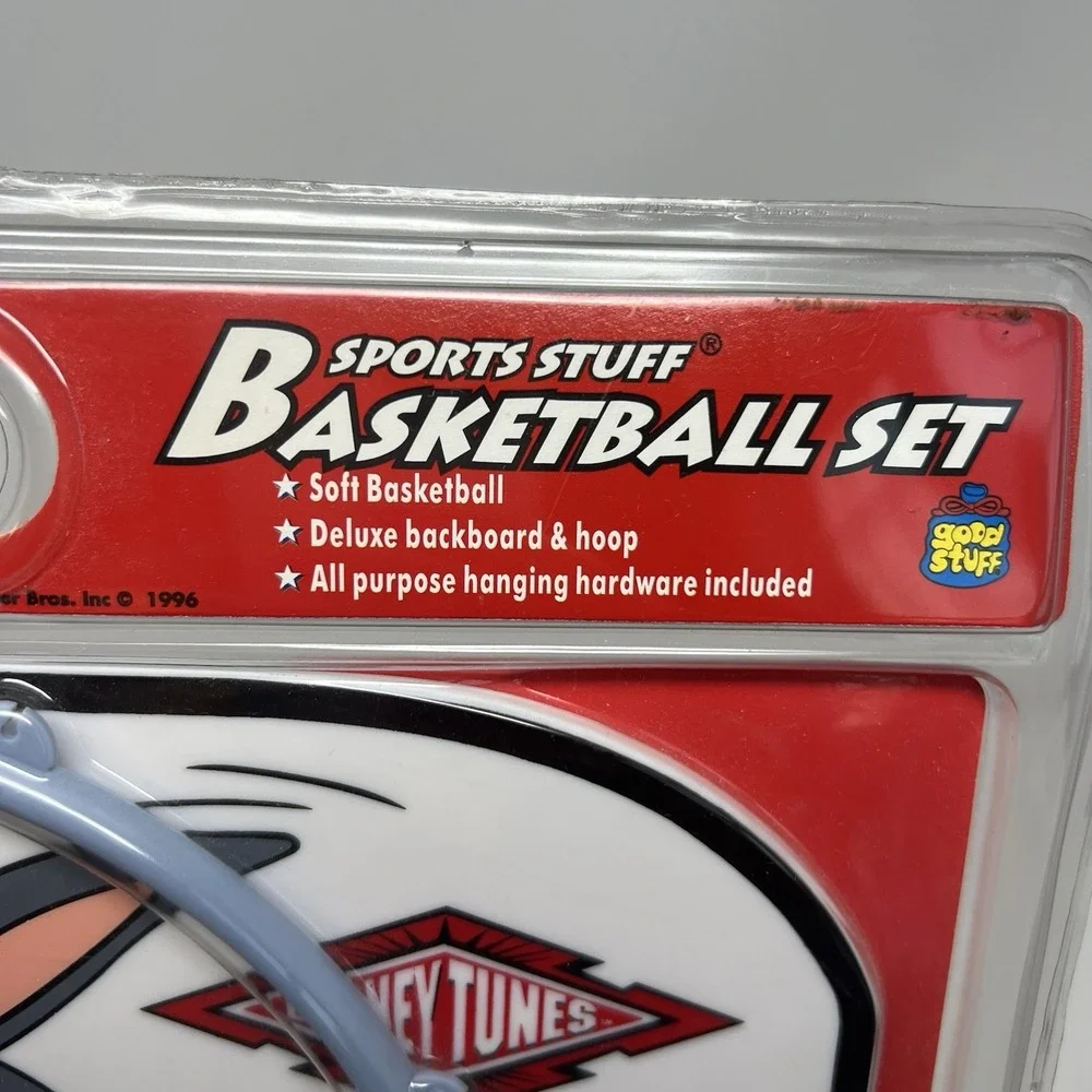 Vintage Bugs Bunny Basketball Set Looney Tunes 1996 Hoop Ball Net Good Stuff - Picture 2 of 10